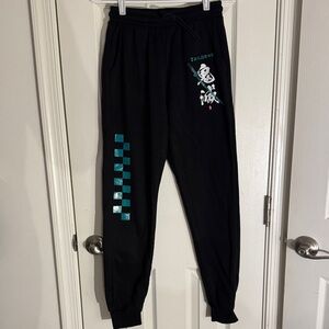 Kids Black Demon Slayer Joggers